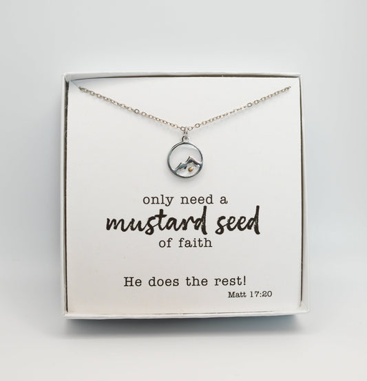 Only Need A Seed - Mustard Seed Necklace