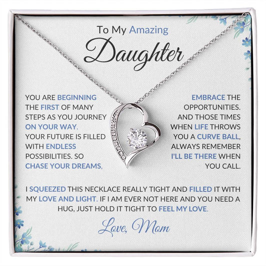 To my Amazing Daughter - On Your Way - Blue - Forever Love