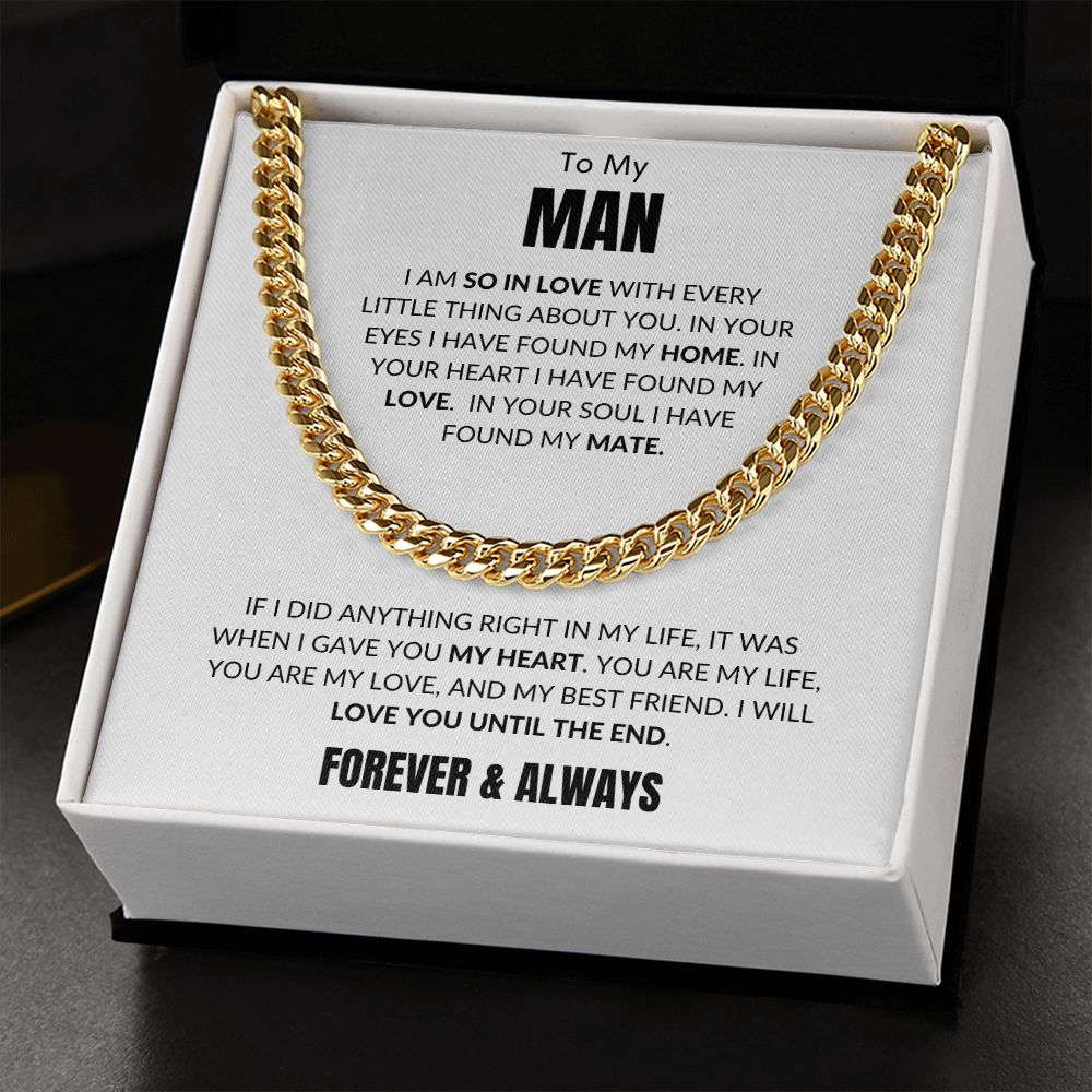 To My Man - Every Little Thing v3 - Cuban Link - White