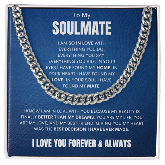 Soulmate - Better Than My Dreams - Cuban Link - Blue