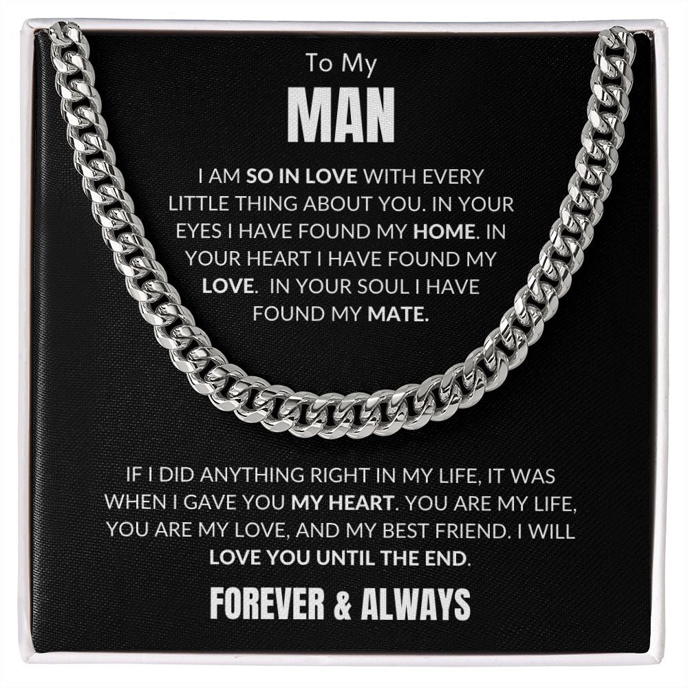 To My Man - Every Little Thing v3 - Cuban Link - Black