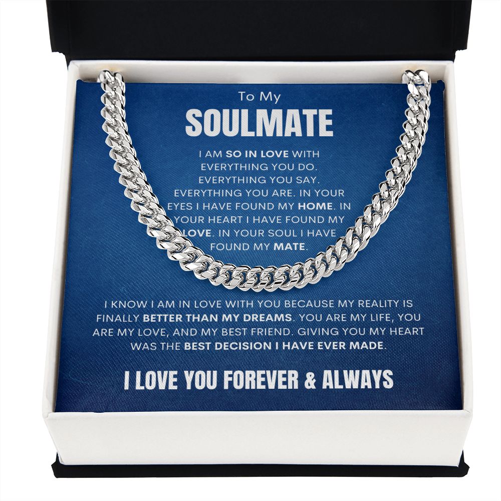 Soulmate - Better Than My Dreams - Cuban Link - Blue