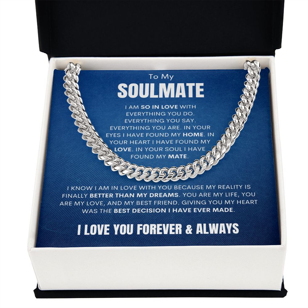 Soulmate - Better Than My Dreams - Cuban Link - Blue