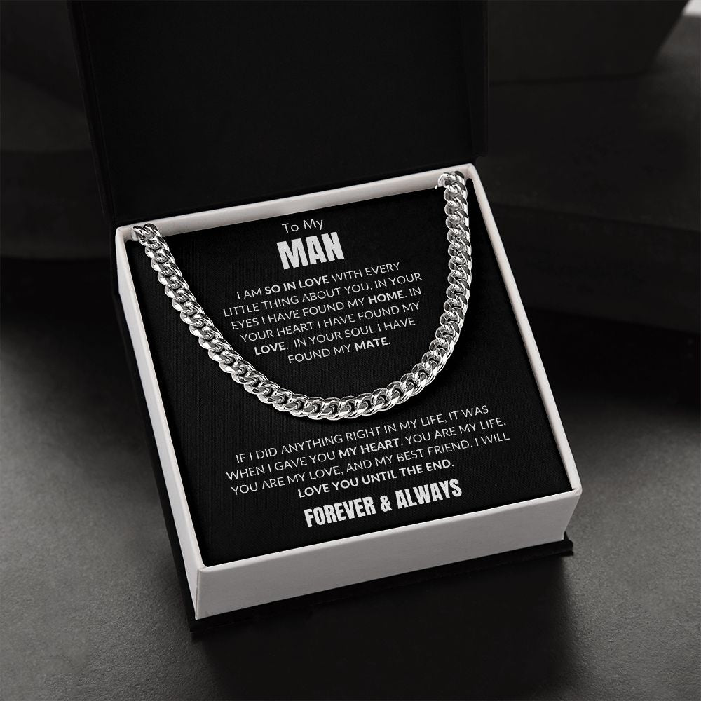 To My Man - Every Little Thing v3 - Cuban Link - Black