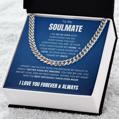 Soulmate - Better Than My Dreams - Cuban Link - Blue