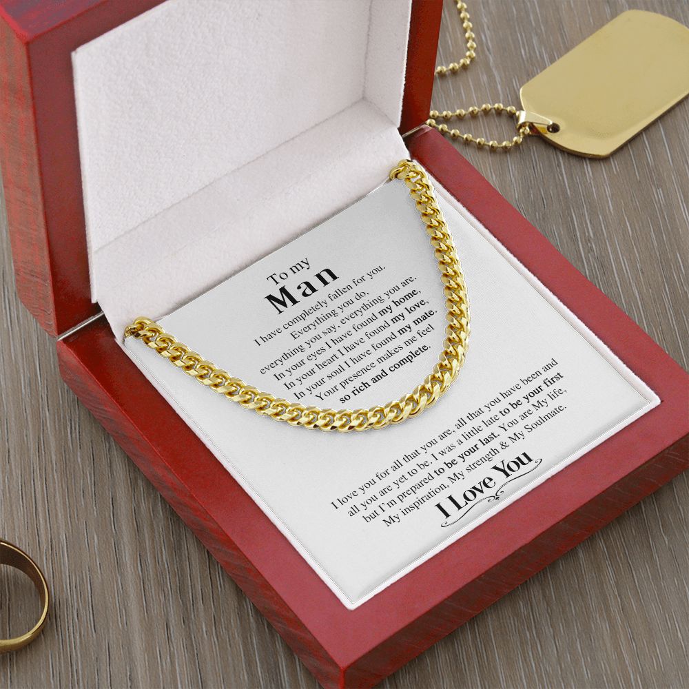 My Man | You are my home - Cuban Link Chain