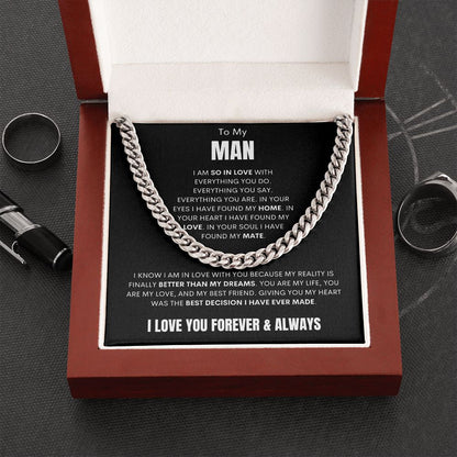 My Man - Better Than My Dreams - Cuban Link - Black