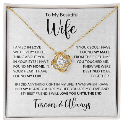 To My Wife - Every LIttle Thing v3 - Love Knot - Linen