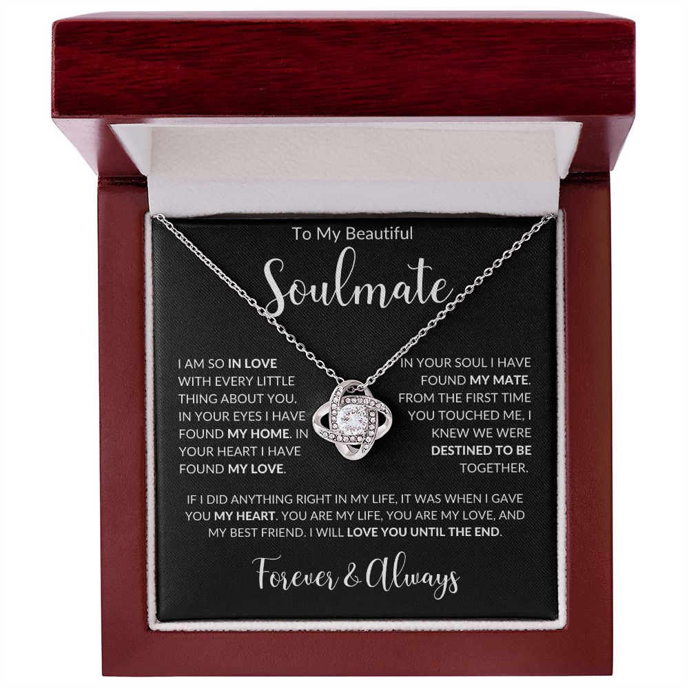 To My Soulmate - Every Little Thing V3 - Love Knot - Black
