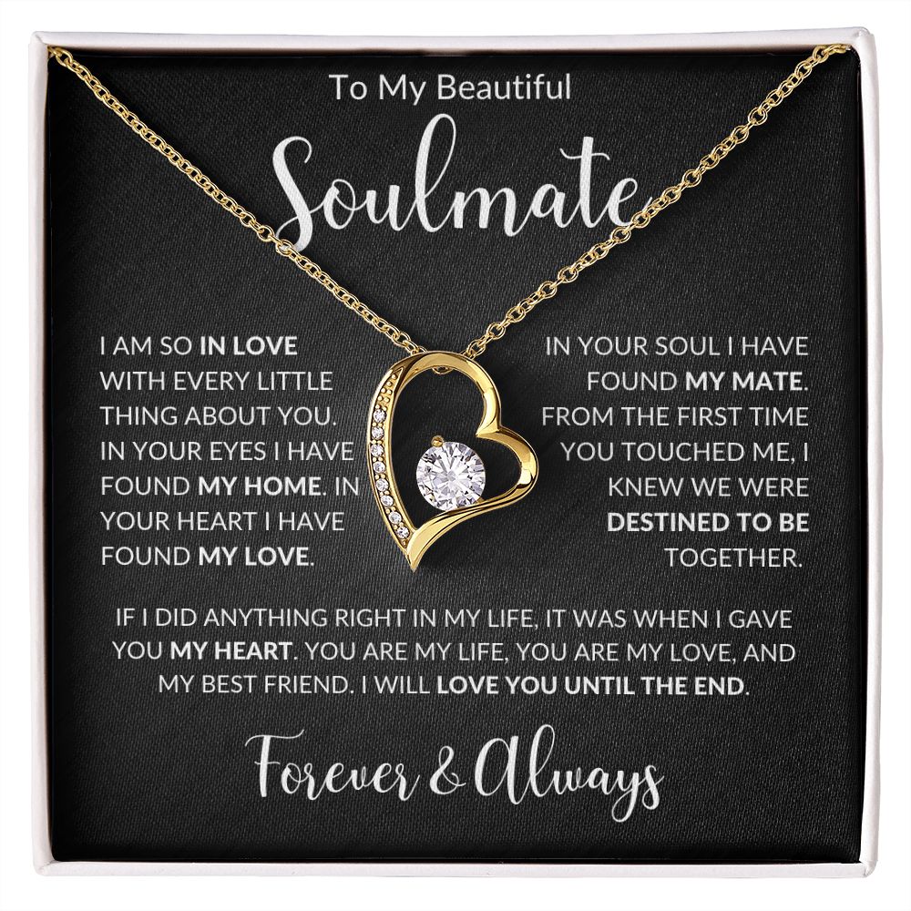 To My Soulmate - Every Little Thing - Forever Love - Black Striped